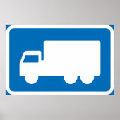 Symbole routier des camions Poster (Devant)