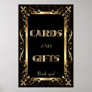 Symbole Royal Roaring 20s Gold Art Déco Cartes et 