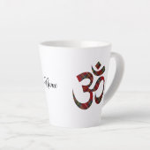 Symbole Royal Stewart Tartan Om, 12oz Latte Mug (Angle droit)