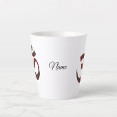 Symbole Royal Stewart Tartan Om, 12oz Latte Mug (Devant)