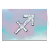 Symbole Sagittaire Zodiaque Mère de style perle (Devant horizontal)