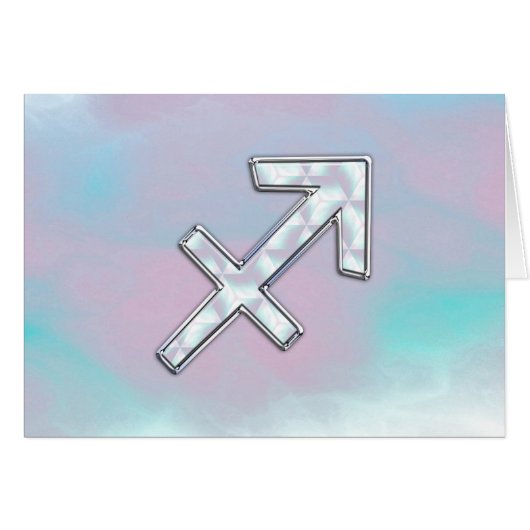 Symbole Sagittaire Zodiaque Mère de style perle (Devant horizontal)