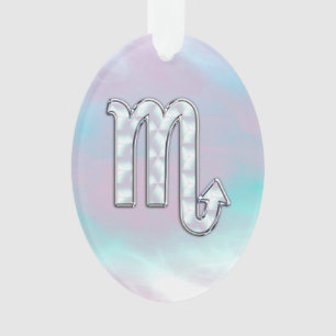 Symbole Scorpio Zodiac en style perle