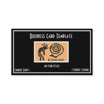 Symbole serpent KoKopelli Logo Carte de visite