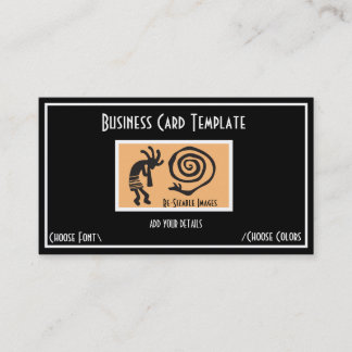 Symbole serpent KoKopelli Logo Carte de visite