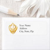 SYMBOLE SIKH Étiquette de adresse (En situation)