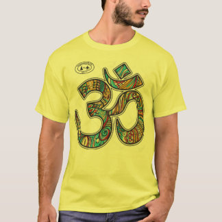 Symbole spirituel Om T-shirt Jaune