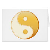 Symbole taoïsme Carte de voeux 5" x 7" (Devant horizontal)