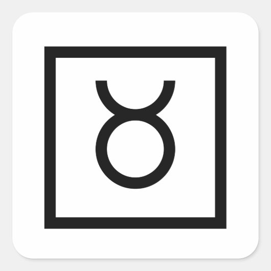 Symbole Taurus Bull Zodiac autocollants astrologie (Devant)
