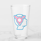 Symbole trans Pride Pint Verre (Devant)