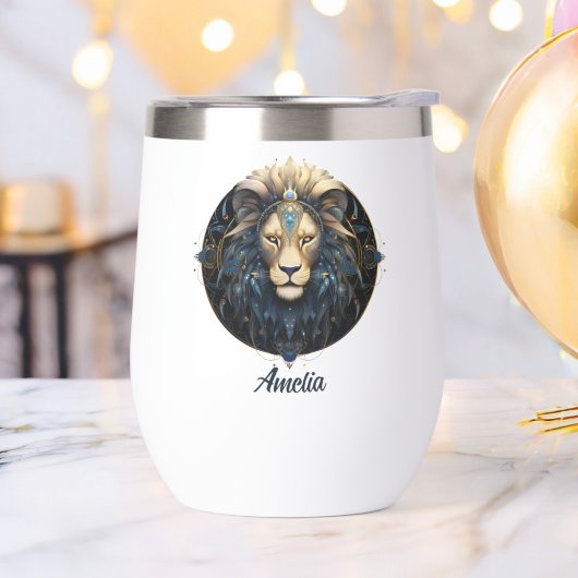 Symbole unique Black Gold Cosmic Lion Star Symbole