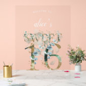 Symbole vert doux 16 Bienvenue acrylique (Mariage)