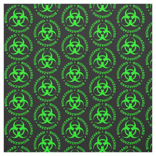 Symbole vert et noir de bioaléa Tissu (Échantillon)