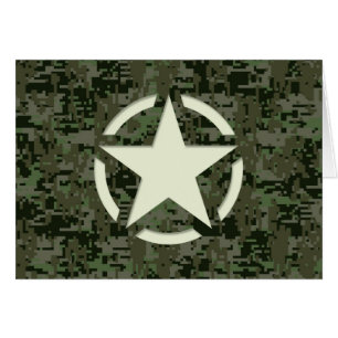Symbole Vintage Star Stencil Camouflage numérique