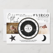 Symbole Virgo Sun & Moon Horoscope Faire-part de n (Devant)