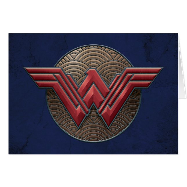 Symbole Wonder Woman sur les cercles concentrés (Devant horizontal)