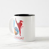 Symbole Yang Et Yang Taekwondo Mug (Devant gauche)