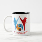 Symbole Yang Et Yang Taekwondo Mug (Gauche)