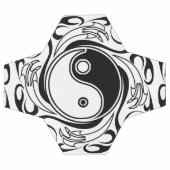 Symbole Yin et Yang Style tatouage noir et blanc (Plat)