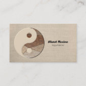 SYMBOLE YIN-Yang Carte de visite méditatif apaisan (Devant)