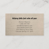 SYMBOLE YIN-Yang Carte de visite méditatif apaisan (Dos)