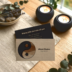 Symbole Yin-Yang Carte de Visite Méditative Apaisa
