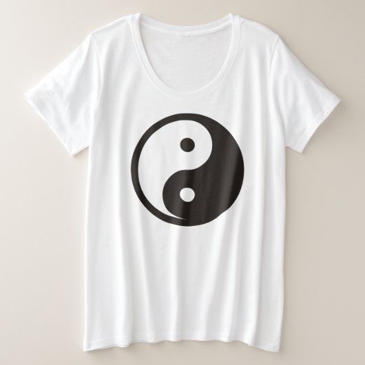 Symbole Yin Yang - tatouage solide (Design devant)