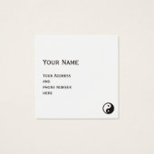 Symbole Yin Yang - tatouage solide design 2 (Dos)