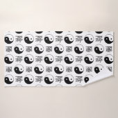 SYMBOLE YINyang Blanc Motif chinois (Serviette de bain)