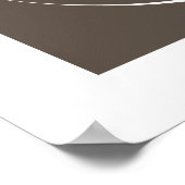 Symbole Yoga & Lotus violet Fleur Om blanc Poster (Coin)