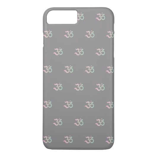 Symbole Zen Om Gris Pastel coque iphone unique (Dos)
