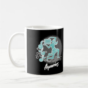 Symbole Zodiac Aquarius Café Mug