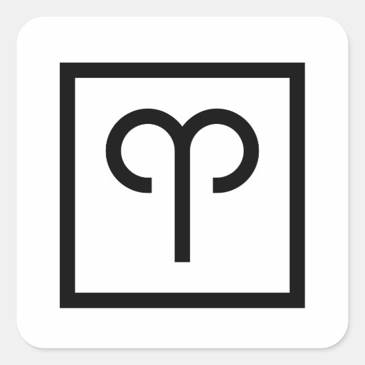 Symbole Zodiac Aries autocollants astrologie (Devant)