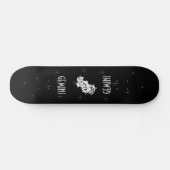 Symbole Zodiac en argent Gemini Twins Skateboard D (Horz)