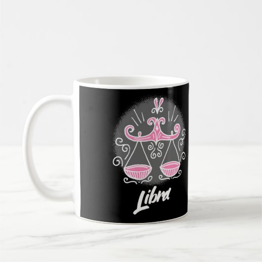 Symbole Zodiac Libra Café Mug (Gauche)