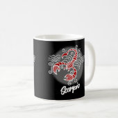 Symbole Zodiac Scorpio Mug café (Devant droit)