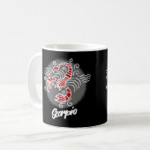 Symbole Zodiac Scorpio Mug café (Devant gauche)