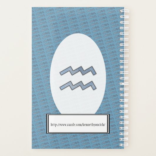 Symbole Zodiaque Aquarius Élément par K Yoncich (Dos)