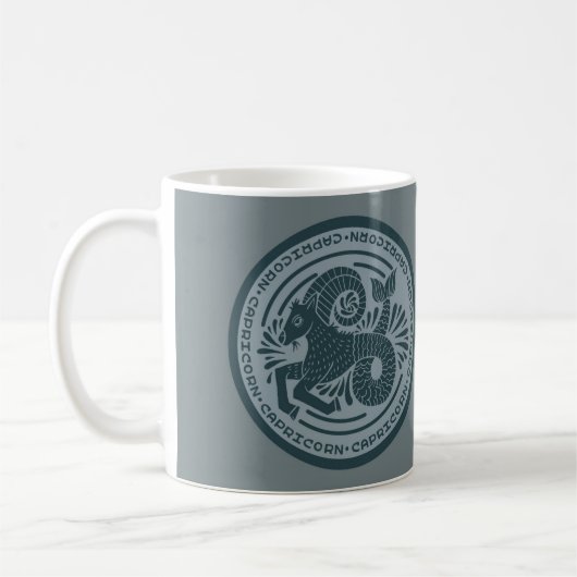 SYMBOLE Zodiaque Capricorne Mug café (Gauche)
