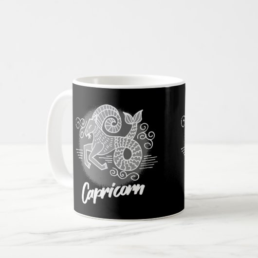 SYMBOLE Zodiaque Capricorne Mug café (Devant gauche)