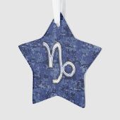 SYMBOLE Zodiaque Capricorne sur Camo numérique ble (devant)