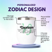 SYMBOLE Zodiaque Capricorne Traits personnalisés