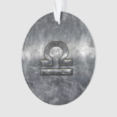 SYMBOLE Zodiaque Libra Style Acier argenté (devant)