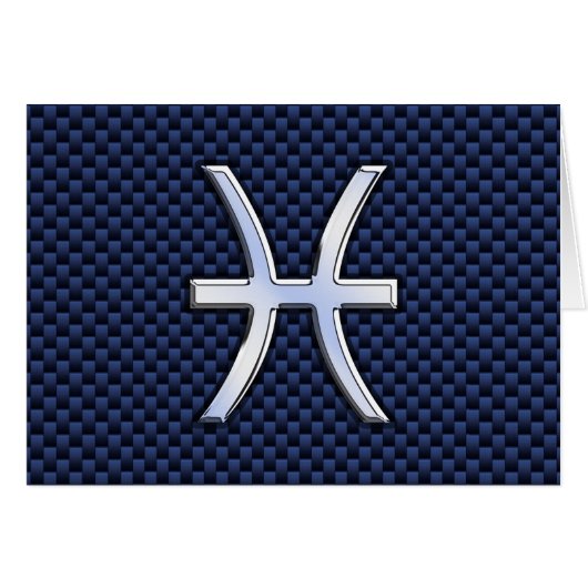 Symbole zodiaque Pisces sur l'impression en fibre  (Devant horizontal)