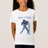 Symbole zodiaque T-shirt Aquarius Ringer (Devant)