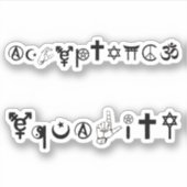 Symbolen 1 voor acceptatie sticker (Voorkant)