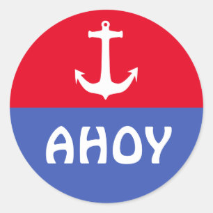 Symbolen - ANCHOR + uw ideeën Ronde Sticker