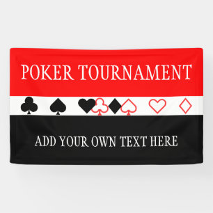 Symbolen gewoon - PLAYCARDS-ICONS + uw ideeën Spandoek