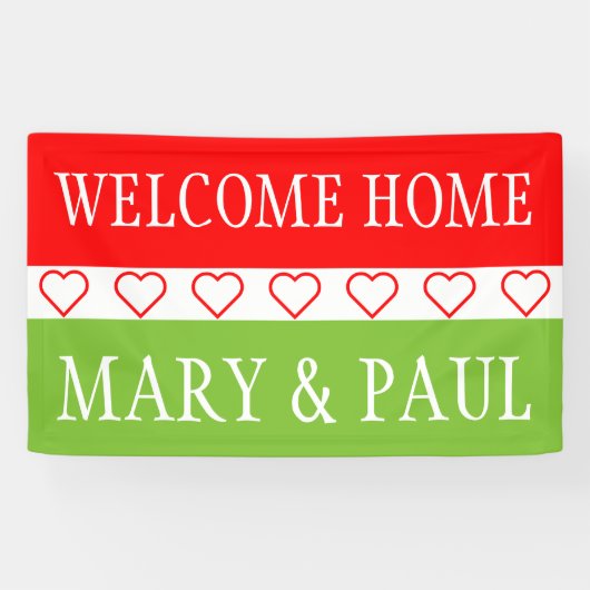 Symbolen - HEARTS + uw ideeën Spandoek (Horizontaal)