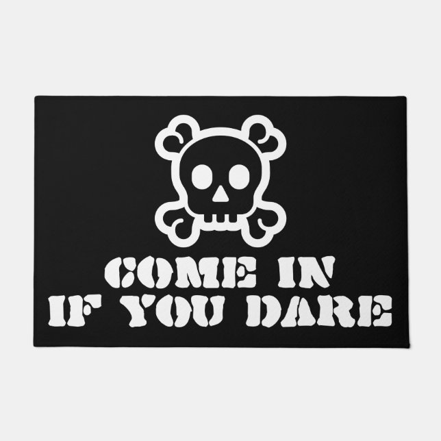 Symbolen - SKULL & BOTTEN + uw ideeën Deurmat (Voorkant)